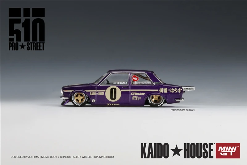 

Kaido House & MINI GT Datsun 510 Pro Street OG LHD Minigt TSM Models Diecast Model Car