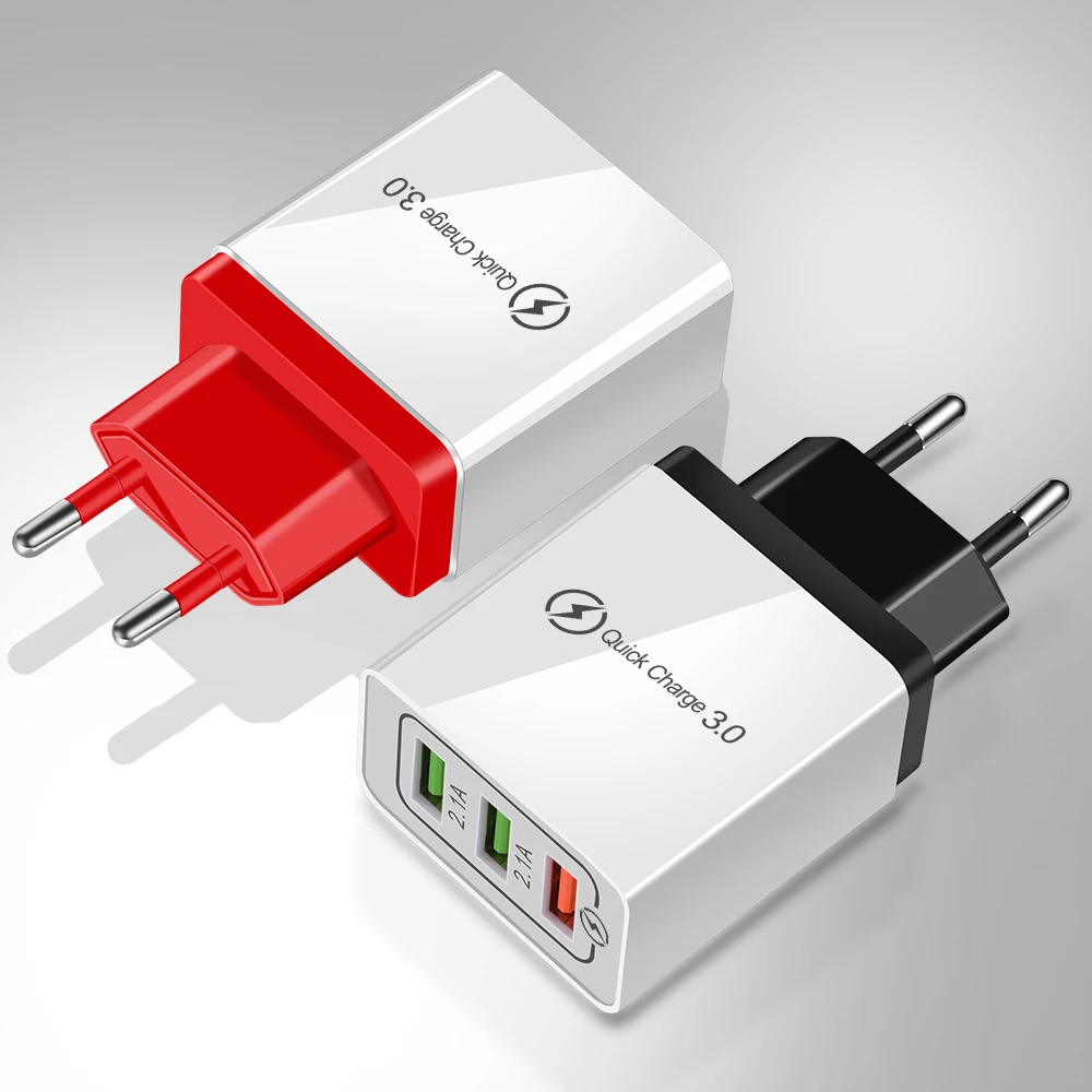 Универсальное быстрое зарядное устройство 18 Вт USB 3 0 5 в 3A для Iphone 7 8 EU US Plug