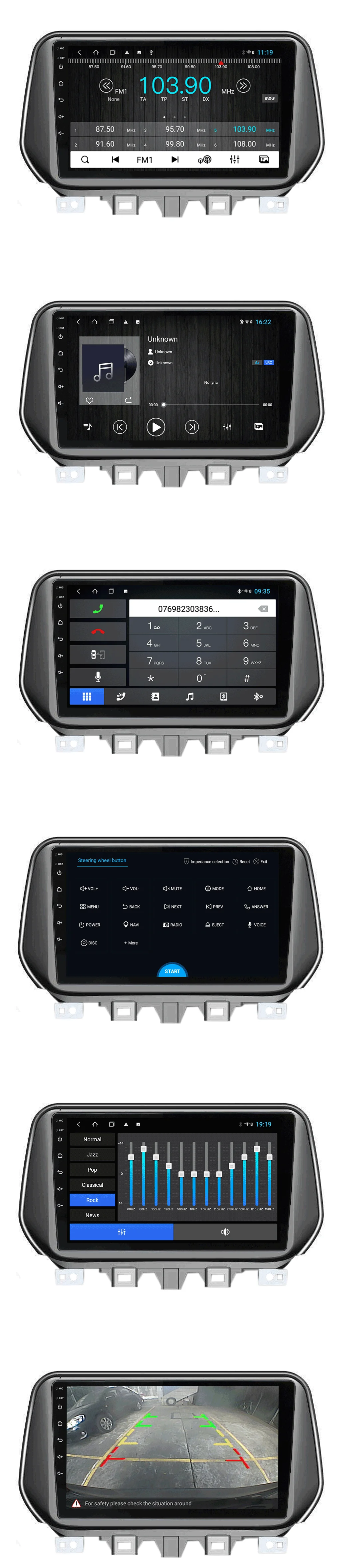 Android 1Din 10," Автомобильный Радио стерео плеер через 4G/wifi/MP4/Bluetooth с камерой заднего вида/сенсорным экраном для Hyunda Tucson
