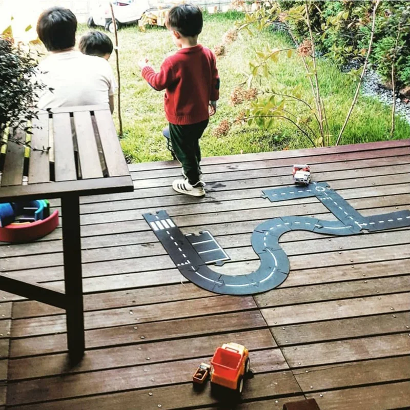 Детская игрушка из ПВХ для дорожного строительства автострада гибкая трасса