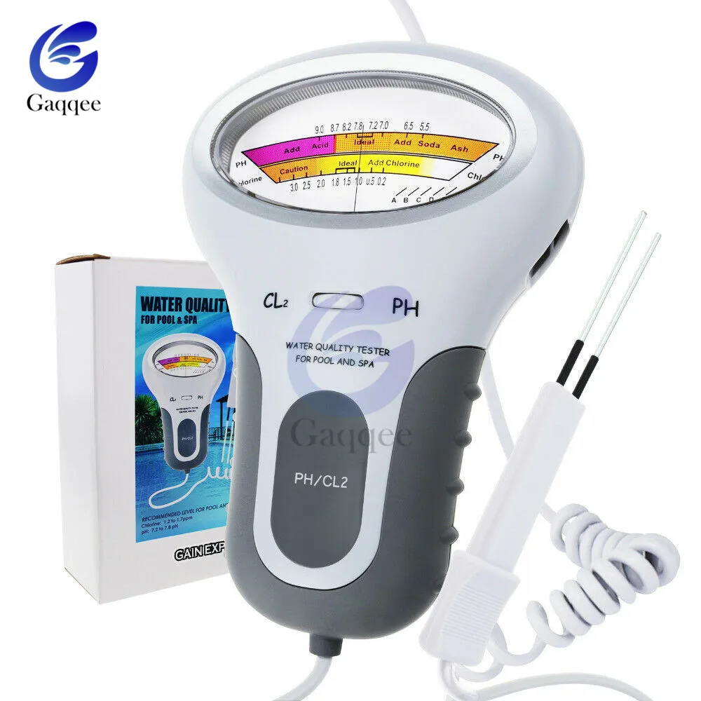 Тестер воды CL2 2 в 1 портативный детектор PH для дома без загрязнения питья хлором