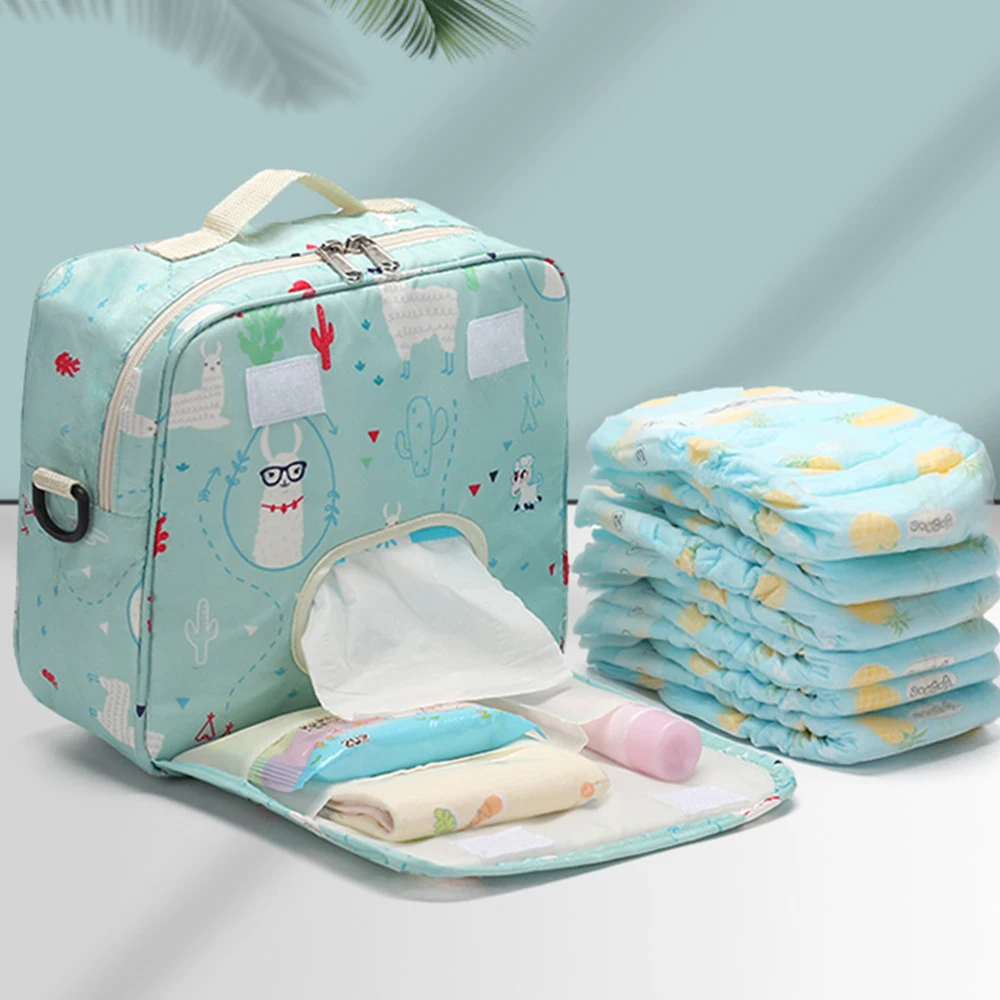 

Mummy Bag nappy bag Maternida Printed baby bag Travel Backpack One Shoulder Cartoon Baby Care wetbag Stroller Organizer Printed