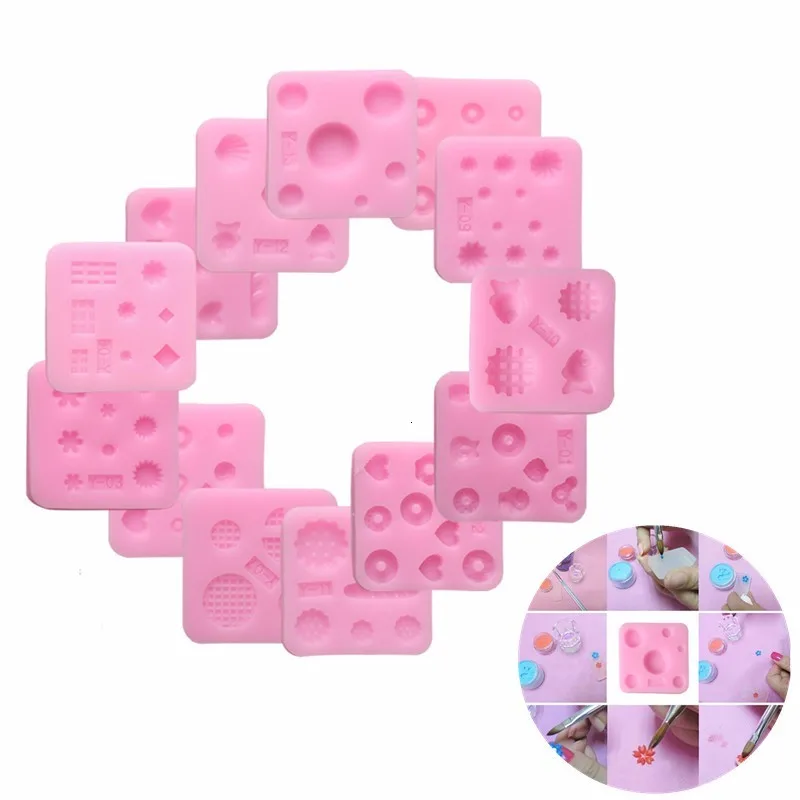 Delidge 13 шт./компл. модные милые Nail Art форма 3D силиконовый помадной форма для торта, печенья, сделай сам, свадебное инструменты для украшения тортов из мастики
