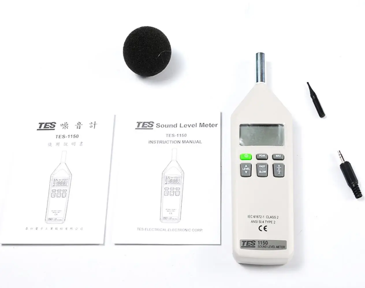 TES-1151 Micro-USB Sound Level Meter 30 to 130 dB TES1151 DC/AC Noise Tester 4G Card |