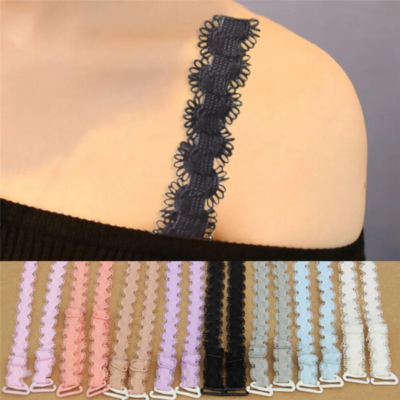 Women Flower Wave Adjustable Invisible Bra Straps Dress Underwear Accessories Adjustable