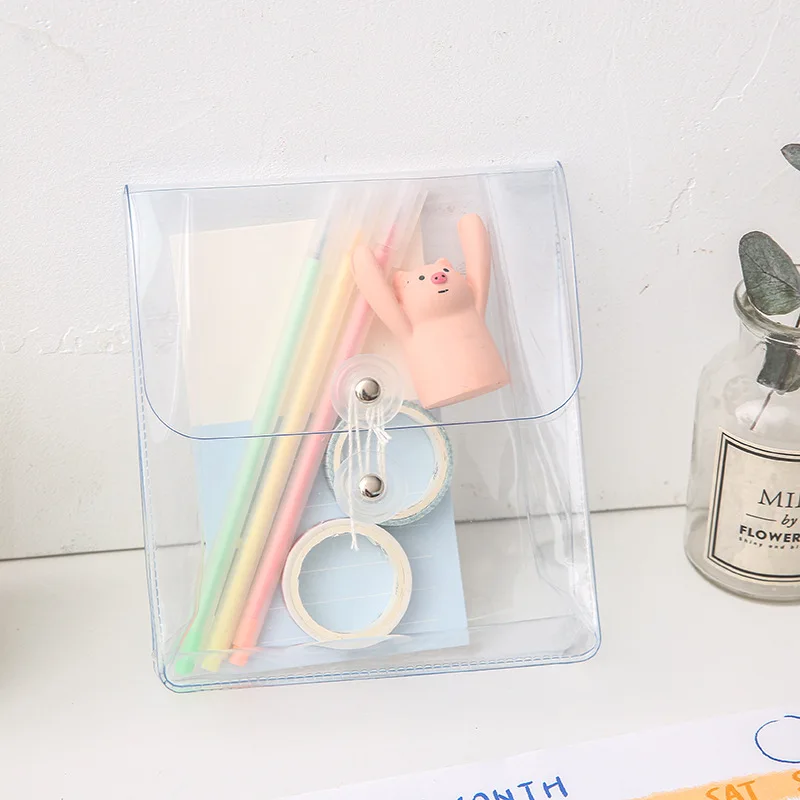 Прозрачная сумка для хранения документов органайзер из ПВХ офисные и школьные