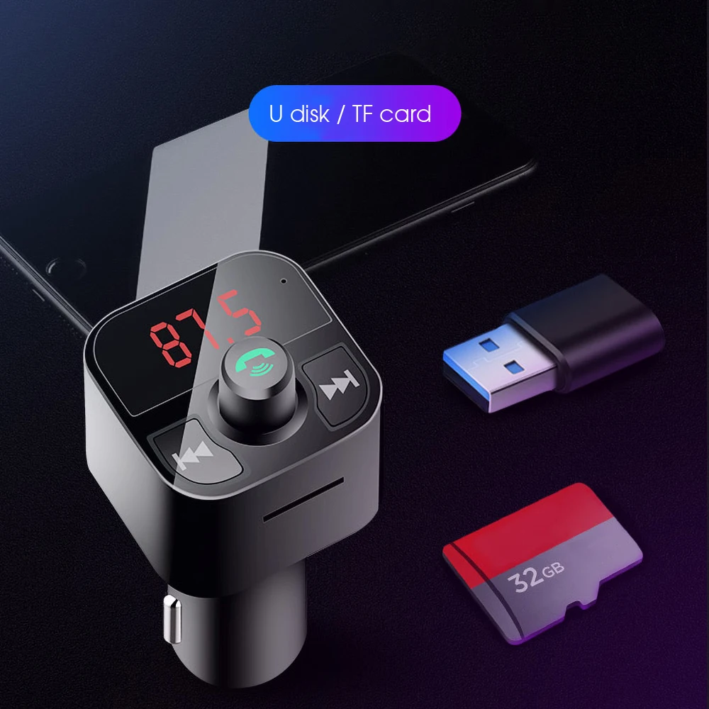 Автомобильный FM трансмиттер с двумя USB портами 3 1 А|FM-трансмиттеры| |