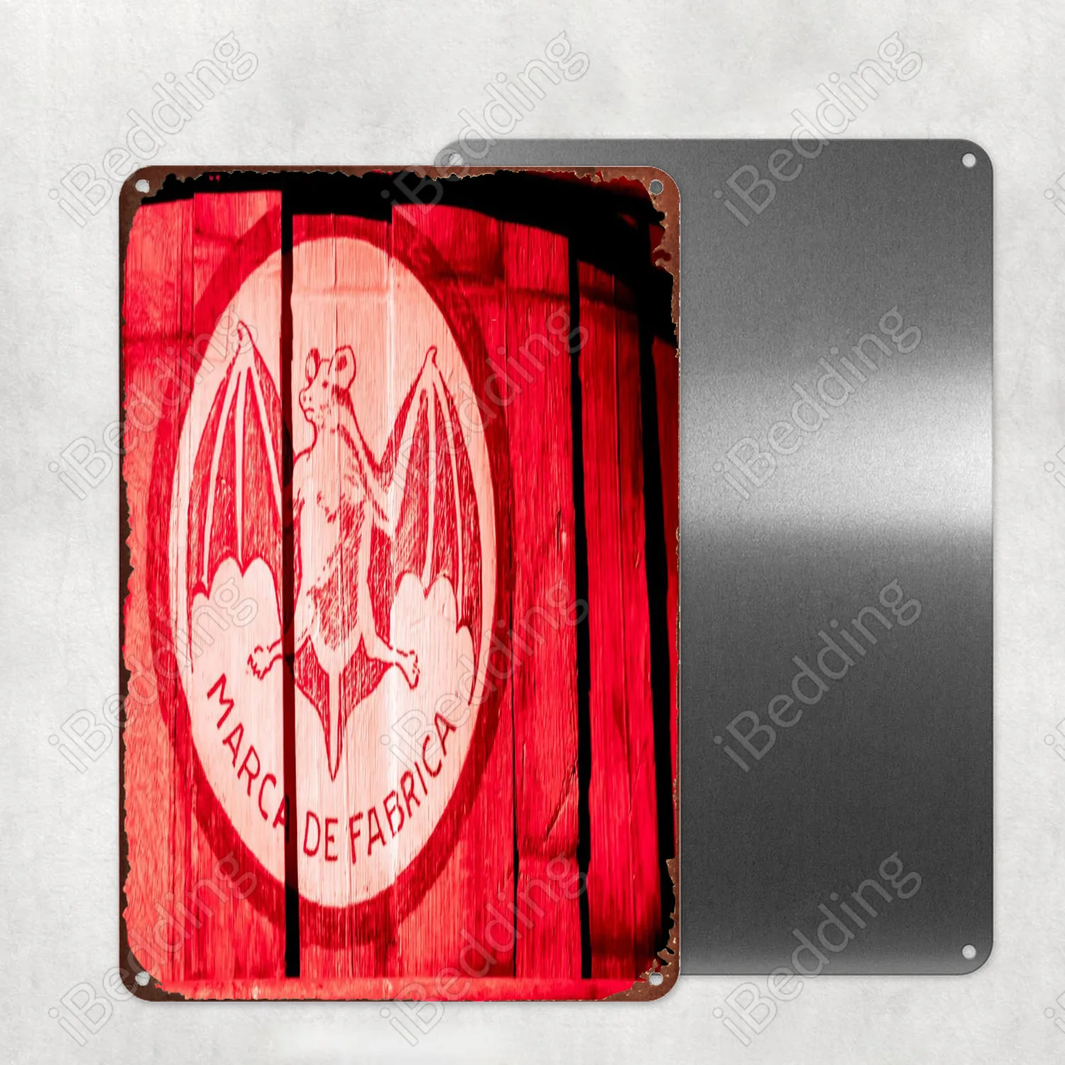 Ром Бакарди винтажная табличка Metal Ретро жестяной знак Bar Pub Club Настенный декор