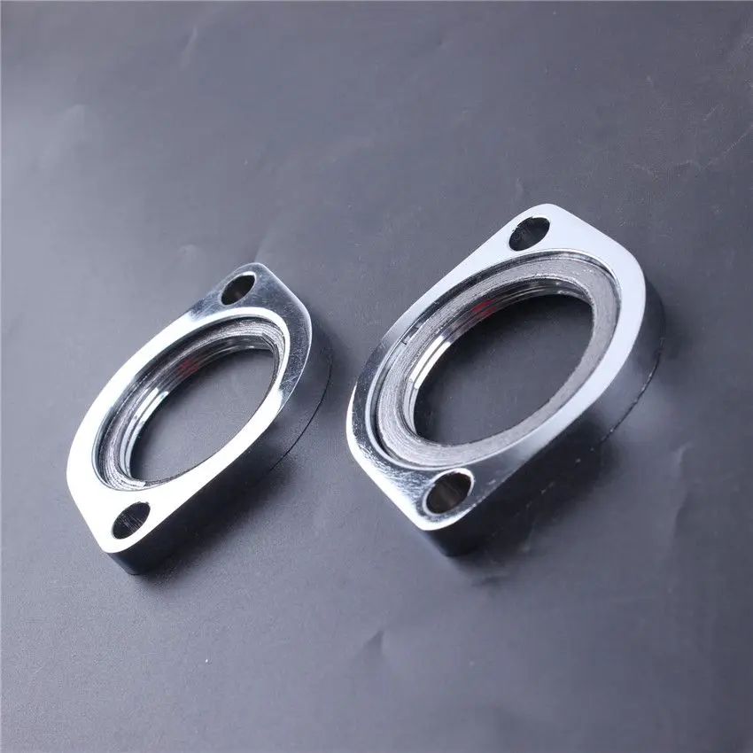 

Exhaust Flanges w/ Retaining Ring For Harley Street Glide 2009-2016 Road Glide Electra Glide Chrome