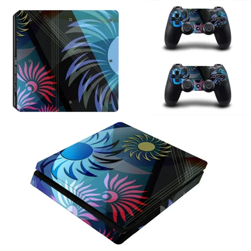 3 Мужская футболка с принтом пиццы PS4 тонкая наклейка на кожу для консоли playstation 4 и 2 контроллера для DualShock 4 PS4 тонкая наклейка на кожу s - Цвет: 3