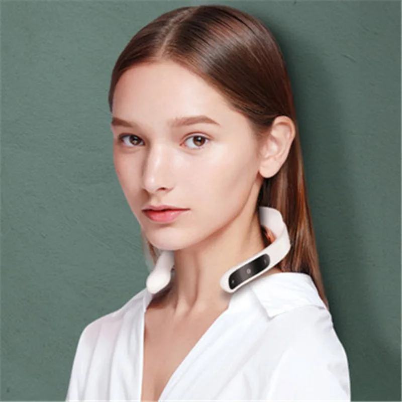 

Cervical Physiotherapy Massager Heating Electric Pulse Shoulder Mini Foldable Neck Protector Smart Neck Massager Masajeador