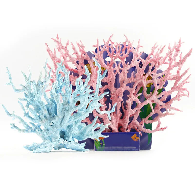 

Undersea Simulation Aquarium Water Grass Plastic Artificial Nature Resin Beautiful Fake Coral Aquarium Plant Decorative Ornament