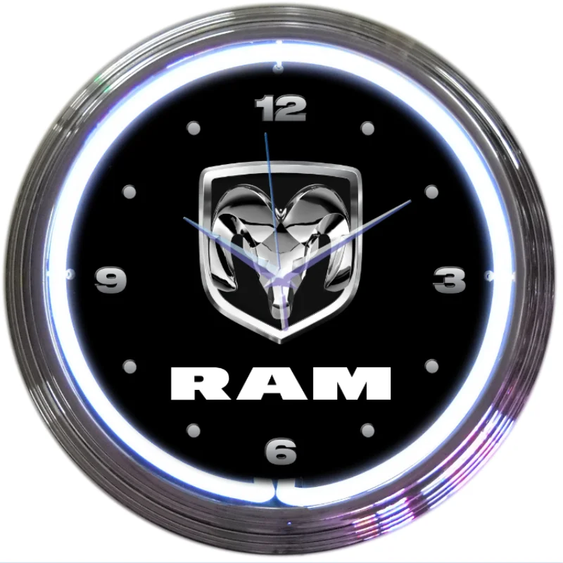 2v neon clock tube custom sign paint board light logo  for christmas gifts christmas decoration for sales