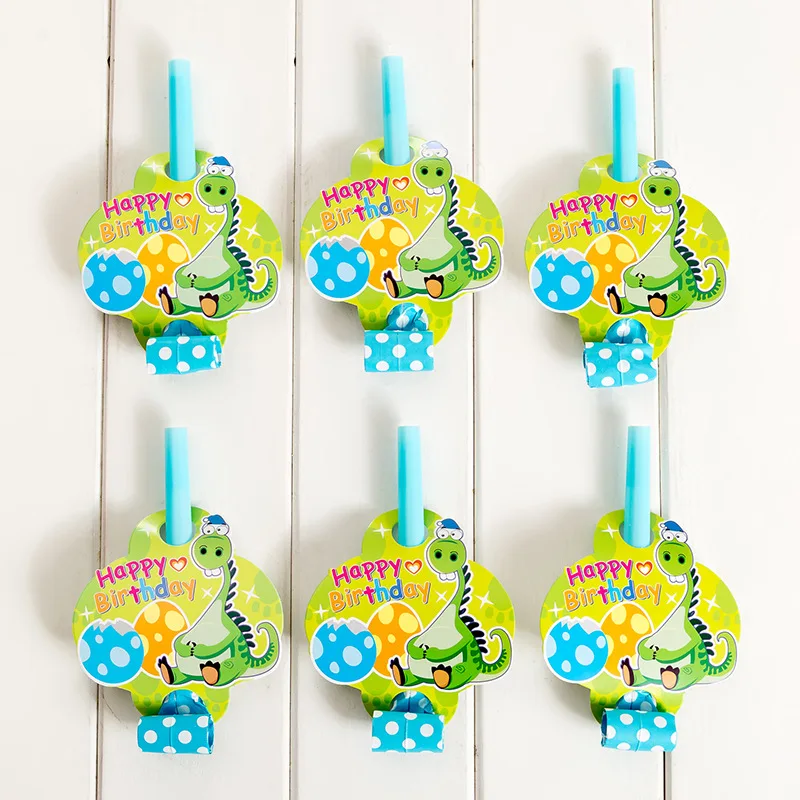

36Pcs/set Cartoon Dinosaur Theme Party Supplies Set Birthday Party Baby Shower Disposable Paper Cup Straws Children's Toys