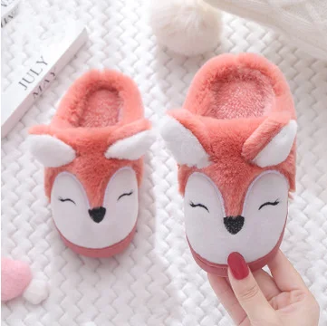 

Cotton Boys Girls Kids Indoor Cartoon Autumn and Winter Warmth-keeping Floor Children Cotton Slipper