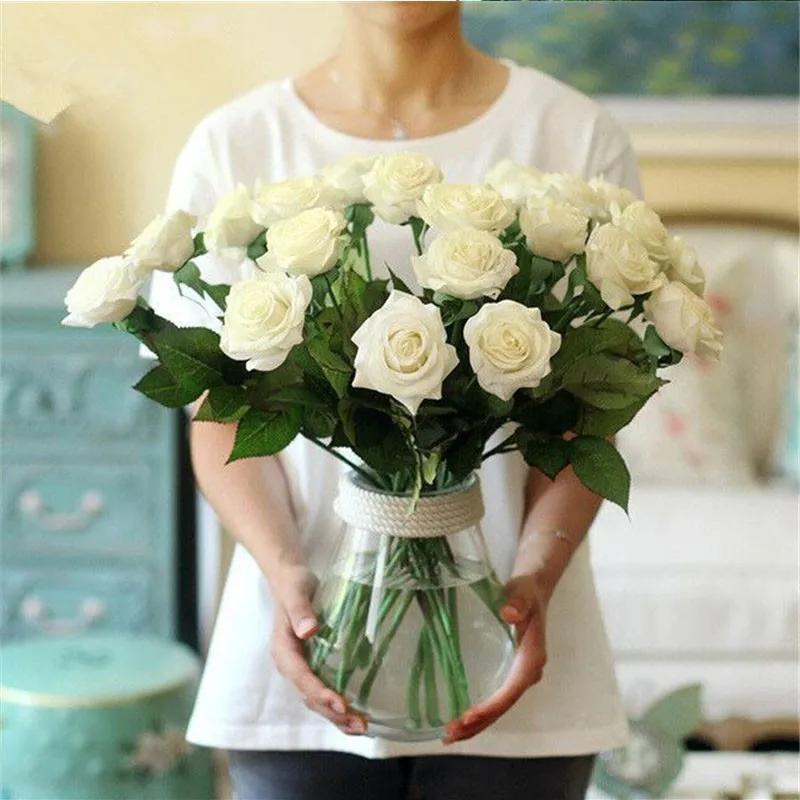 Искусственные цветы бесплатная доставка Настоящие шелковые искусственные пионы