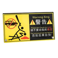 t5ec rc car decorative tools warning sign for 110 rc rock crawler car update part modified vehicle accessories