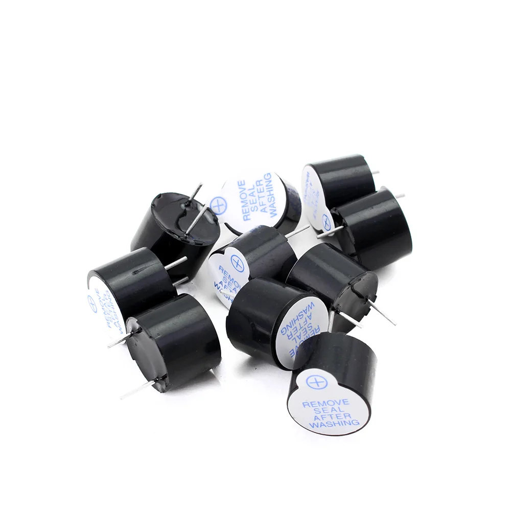 10pcs/set 5V Active Buzzer kit Magnetic Long Continous Beep Tone Alarm Ringer 12mm Mini Piezo Buzzers Fit For Arduino Diy | Электронные
