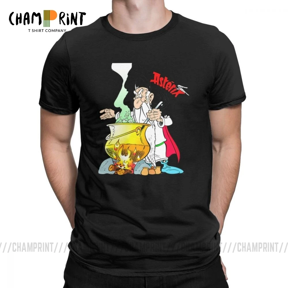 Мужская футболка Asterix And Obelix футболки с короткими рукавами и круглым вырезом из