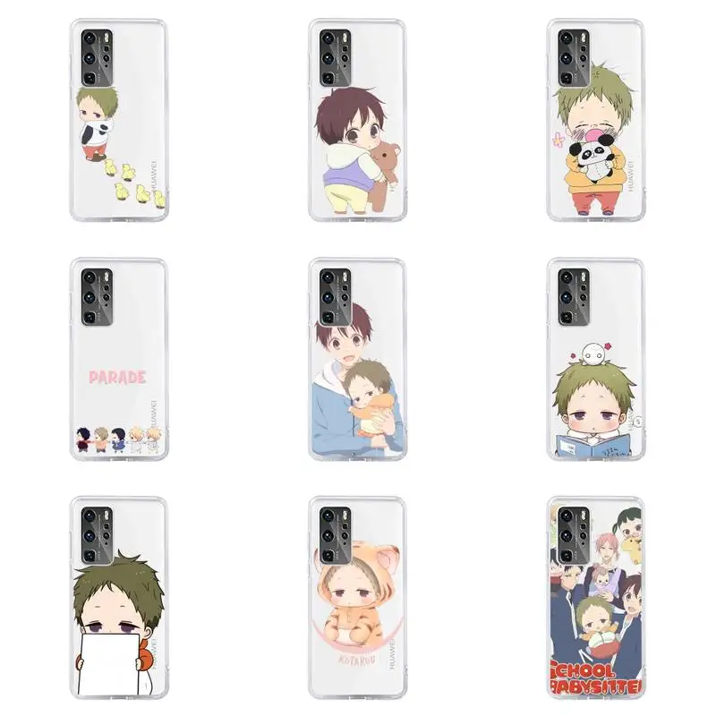 

School Babysitters Ryuichi Phone Case For Huawei P40 P30 P20 Mate Honor 10i 30 20 i 10 40 8x 9x Pro Lite Transparent Cover