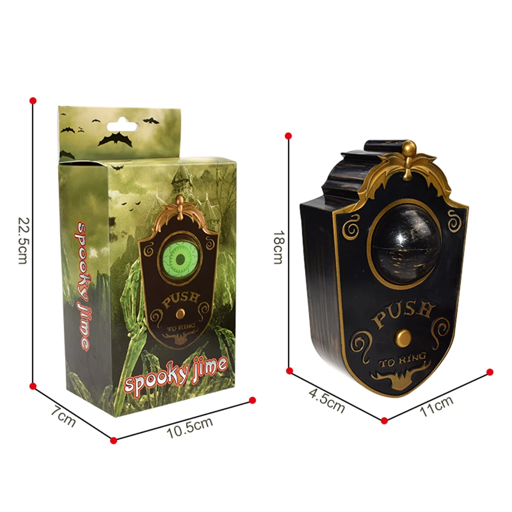 Дверной звонок на Хэллоуин одноглазный дверной ужасный звук страшный