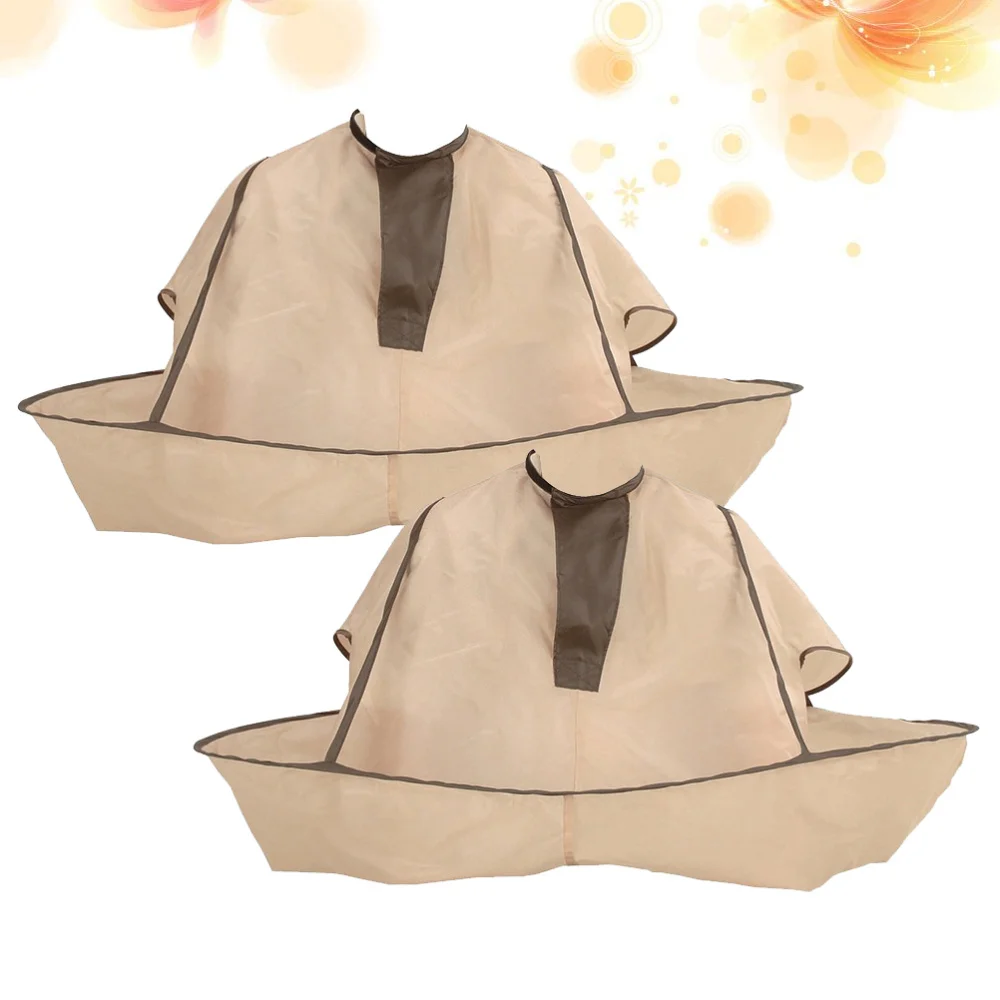 

2pcs Adult Hair Cutting Cloak Home Hair Cutting Capes Clothes Hair Styling Cape Portable Haircut Accessory for Salon Barber