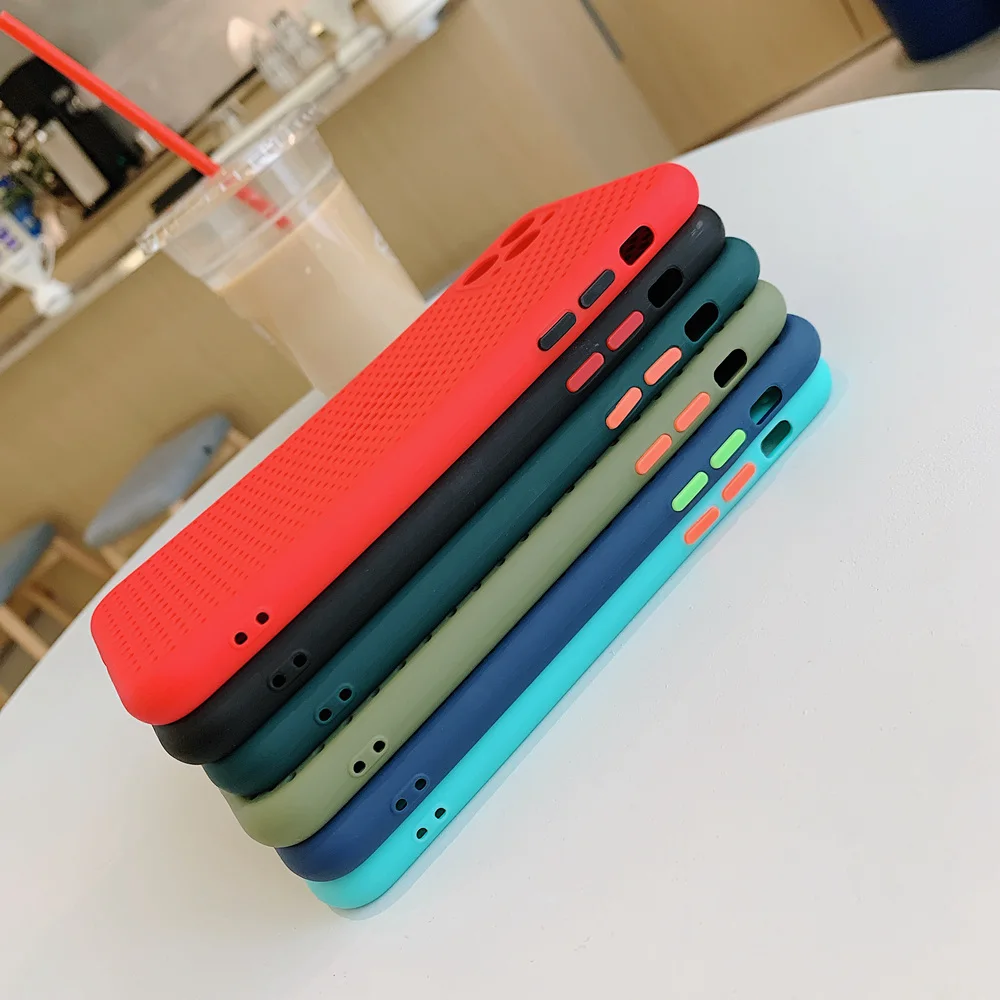 Чехол для телефона с рассеиванием тепла iPhone 11 Pro XR XS Max 12 Mini X 8 6 6S 7 Plus SE 2020 мягкий