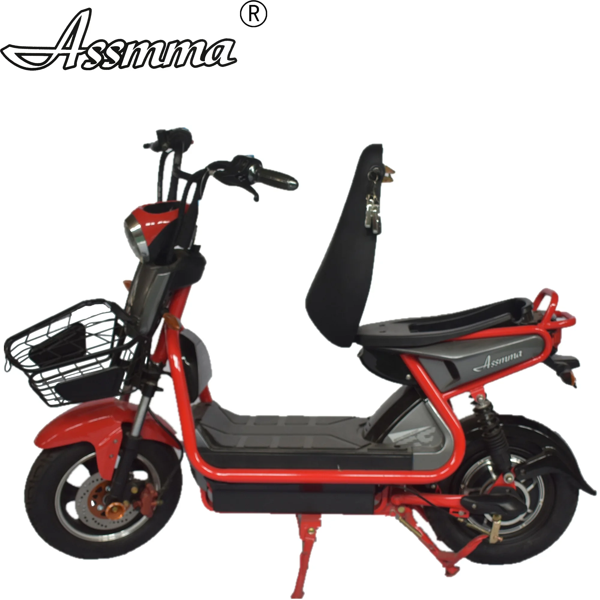 ASSMMA Электрический велосипед два человека седло R & F амортизатор мотоцикл для