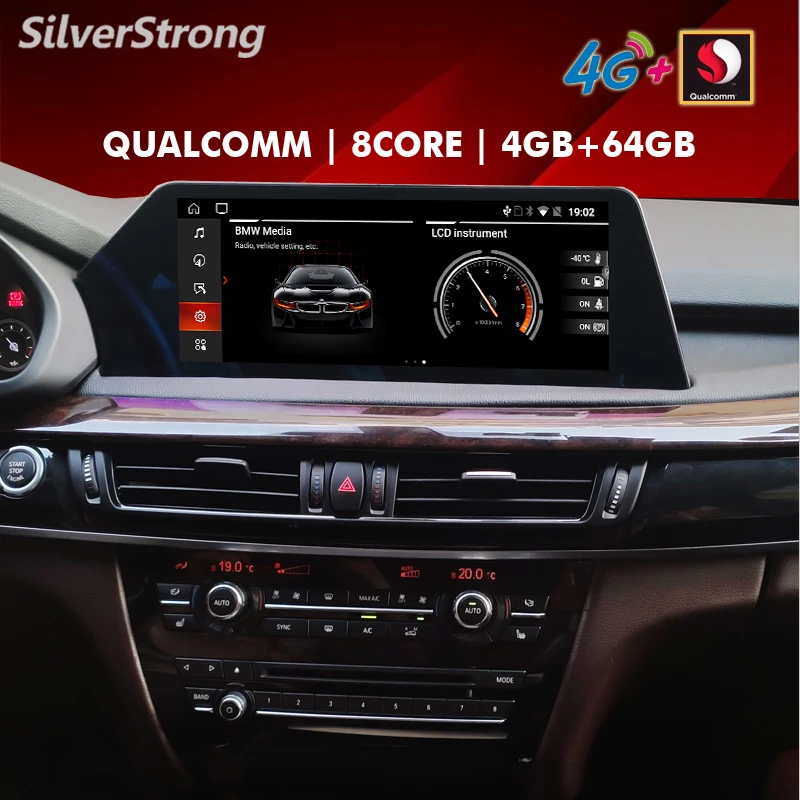 12.3'' IPS 1920 Car Navi Android para BMW X5 F15 X6 F16 2014-2017 NBT 10 QUALCOMM 4G 64GB Auto Original update - купить по