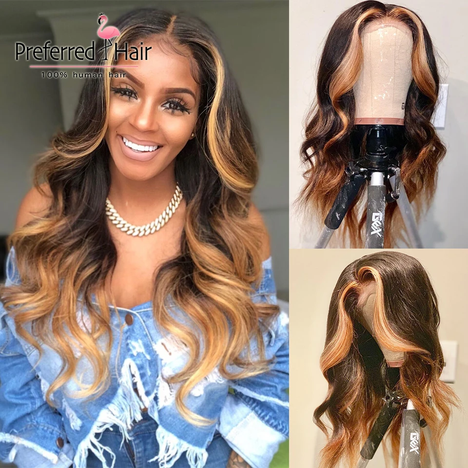 Предпочтительный бразильский Remy кружевные передние человеческие волосы парики