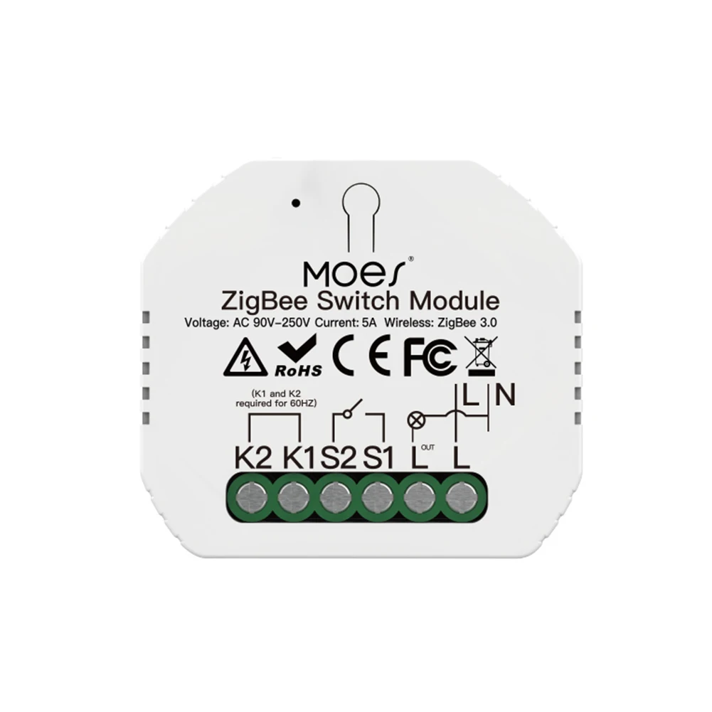 

Tuya ZigBee3.0 Smart Light Switch Module Smart Life App Control DIY Breaker for EU/UK wall switch box