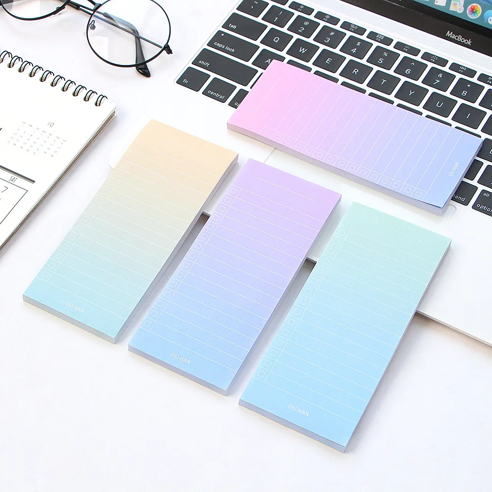 1 шт./40 листов градиентные цветные простые блокноты для оформления списка