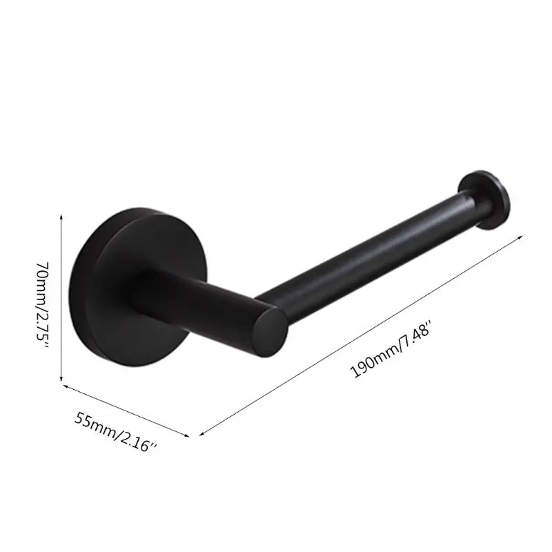 

Stainless Steel Wall Mounted Towel Rail Single Bar Rack Holder Shelf Hanger Bathroom Accessories