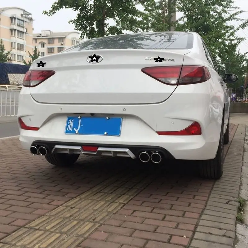 Передний тюнинговый Автомобильный задний диффузор для губ Авто украшения аксессуары модернизированные детали защитные бамперы 17 18 для hyundai Elantra
