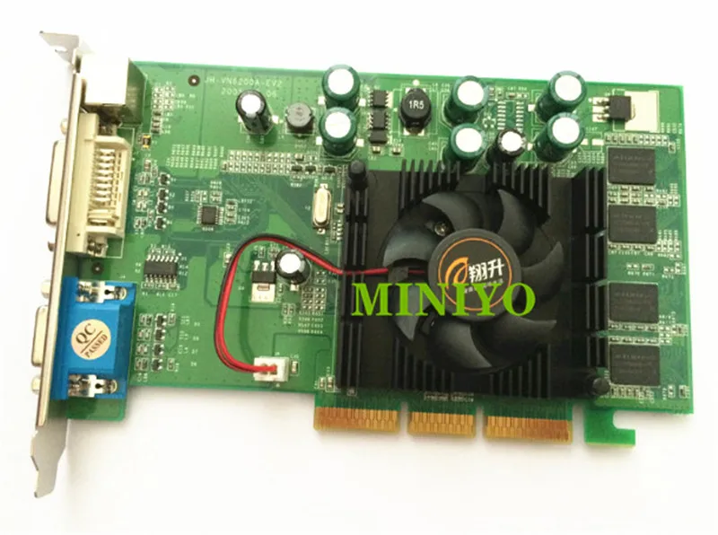 Видеокарта для GeForce 6200 512M 256MB DDR2 AGP 4X 8X VGA + S-VIDEO DVI | Электроника