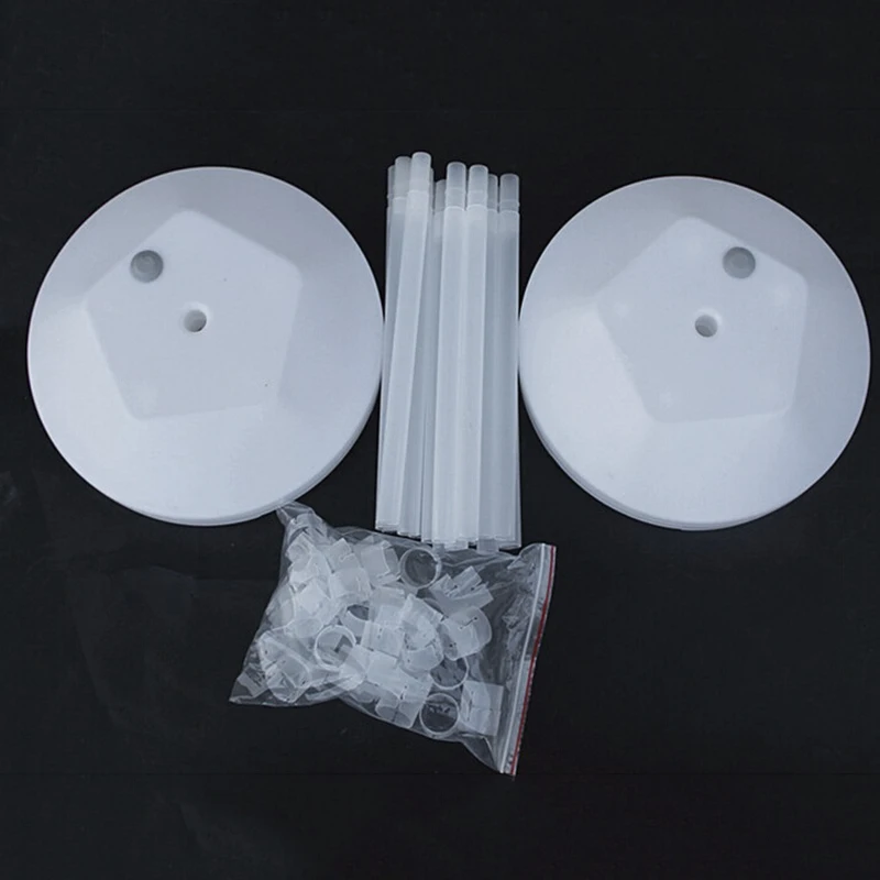 

1 Set Balloon Column Arch Base Upright Pole Display Stand Wedding Party Decor 2*Water Bases 20*Holder Tubes 50* Balloon Clips
