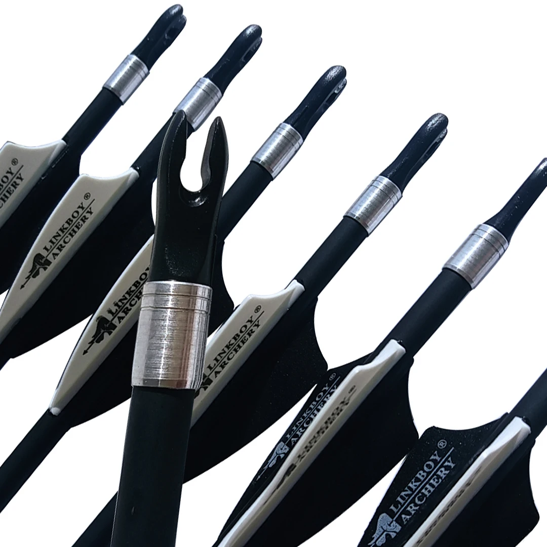 Стрелы из смеси Углерода 12 шт. стрелы для стрельбы лука id4 2 мм Spine800 пластиковые