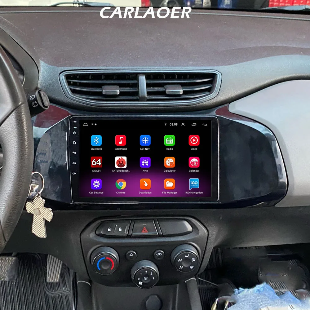 Автомагнитола 2 Din 9 дюймов Android 10 для Chevrolet Onix 2012-2014 2015 2016 2016- 2019 Wi-Fi GPS-навигация