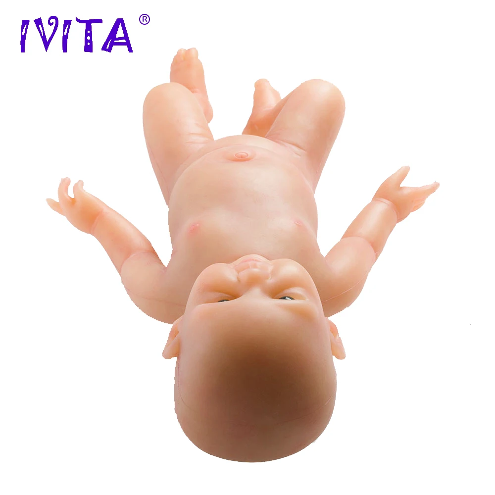 IVITA WG1520 48 см 3500 г силиконовые возрождающиеся Младенцы реалистичные голубые глаза