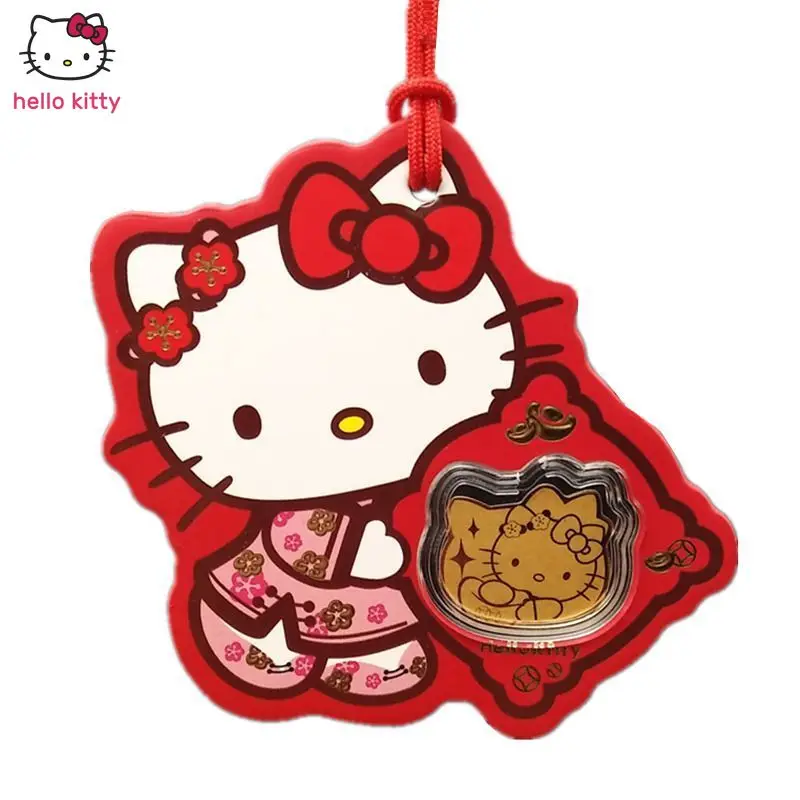 

Подвеска Hello Kitty, оформление автомобиля, Чистый золотой Кот на удачу, наклейки, Автомобильные украшения, счастливые подарки для членов семьи