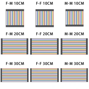400 шт.лот 10x40 шт. кабель Dupontлиния 10 см20 см30 см 2,54 мм от штекера к гнезду или гнезду к гнезду