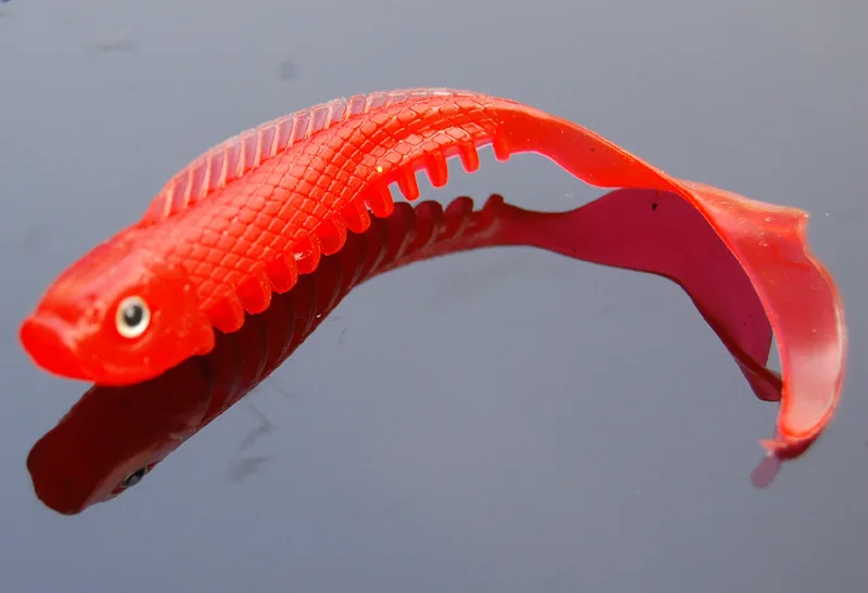 Длинный хвост Мягкая наживка для рыбы Рыболовная Приманка 10 см/6 6 г искусственные