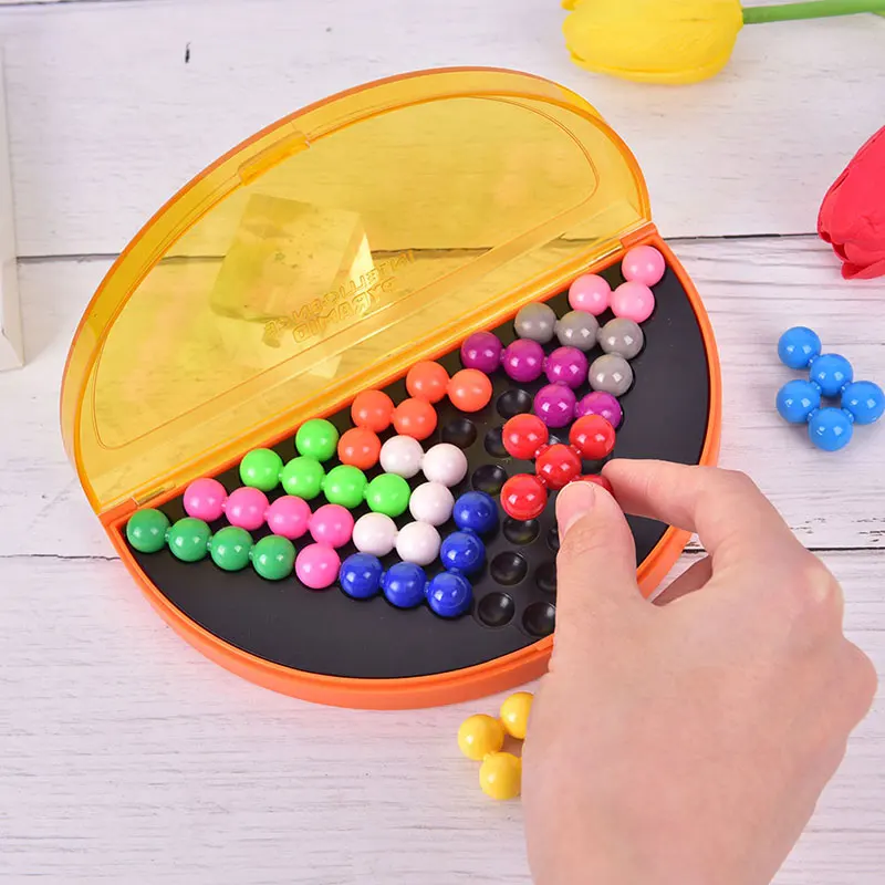 Головоломка 3D IQ Pearl игра для разума 178 задача пирамида искусственные бусины