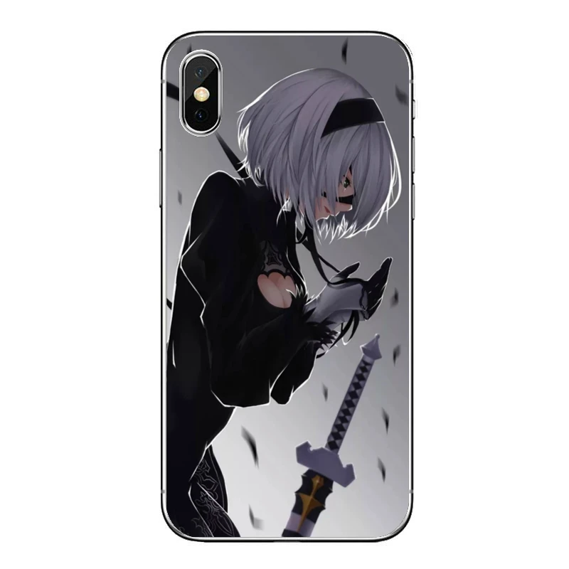 Аксессуары чехол NieR Automata Anime girl 2B для Xiaomi Mi 11 Note 10 10T 9 9T 8 Pro A2 Lite A3 A1 Poco F1 F2 M3 X3 NFC |