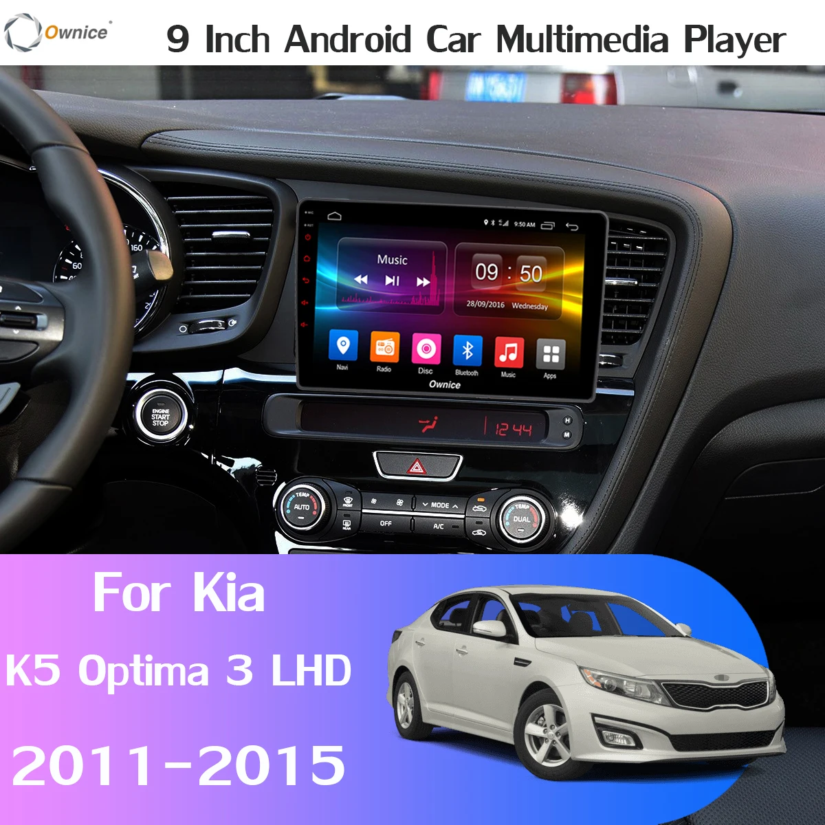 Панорамная камера 360 ° 4G LTE Android 9,0 4G+ 64G DSP CarPlay Автомобильный gps радио плеер для Kia K5 Optima 3 2011 2012 2013