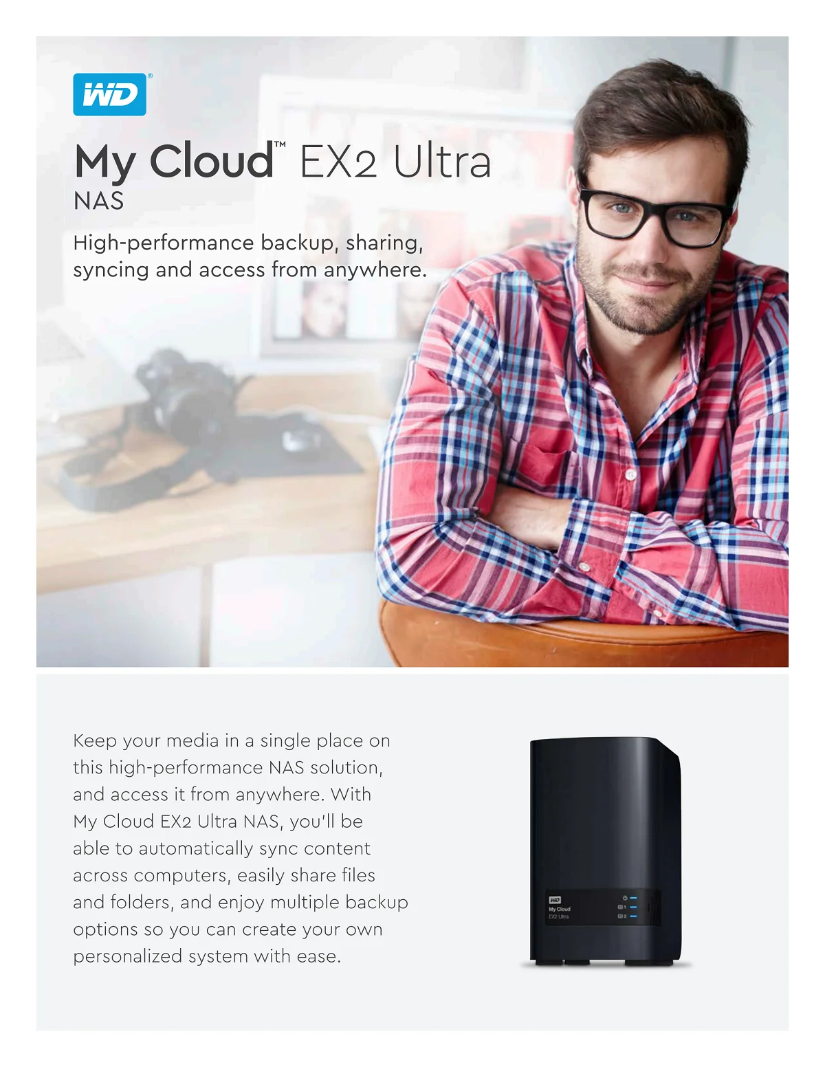 Western Digital My Cloud EX2 Ultra 4 ТБ Облачное хранилище сетевой жесткий диск NAS сетевое хранилище облако WDBVBZ0120JCH сервер хранения