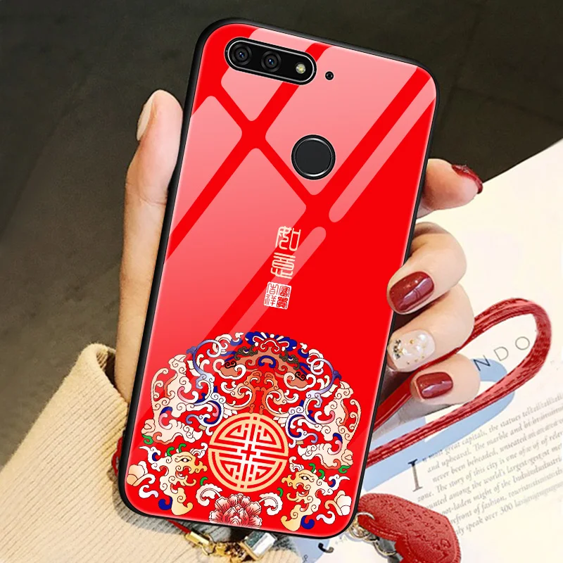 Чехол для huawei nova 2 lite роскошный силиконовый защитный чехол из закаленного стекла