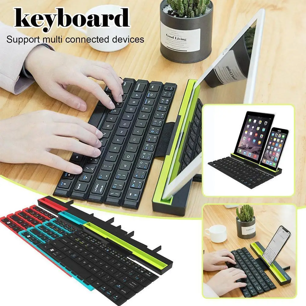 

Mini Portable Folding Bluetooth-compatible Keyboard For Android For Ios Devices With Bt Function H3e3