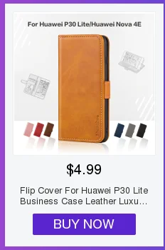 Чехол-бумажник из искусственной кожи для huawei P30 Lite, деловой чехол для телефона huawei P30 Lite, флип-чехол-книжка, Мягкий ТПУ силиконовый чехол-накладка