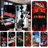 penghuwan judas priest british steel rob printing phone case cover shell for iphone 11 pro xs max 8 7 6 6s plus x 5s se xr case